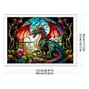 Stained Glass Dragon-11CT Counted Cross Stitch Kit(45*60cm)