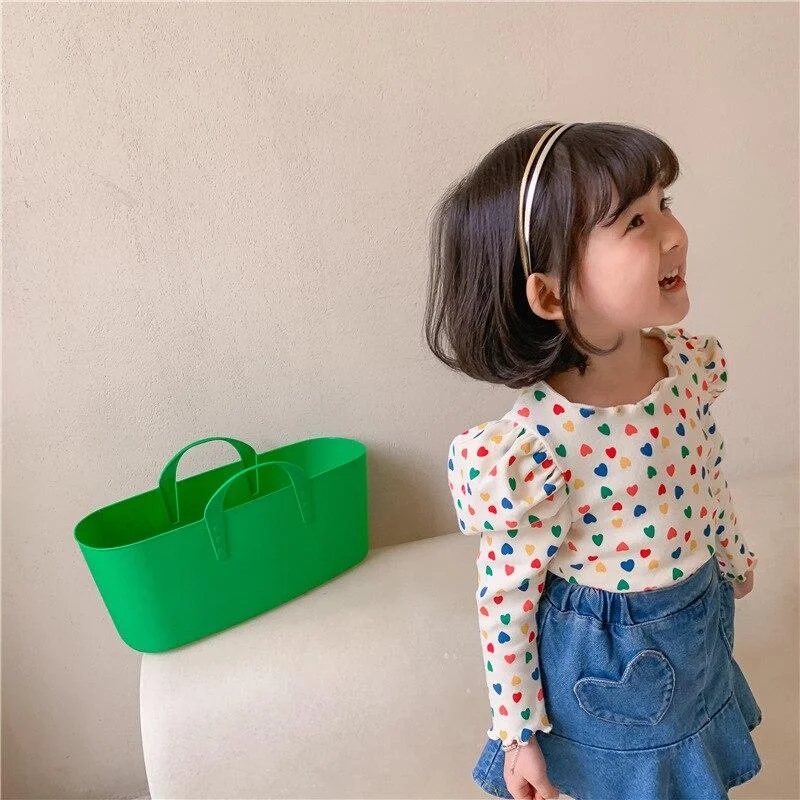 Fashion Sweetheart Spring Winter Children's Kids Cotton Baby Girls Bottoming Shirt Underwear Clothing High Quality