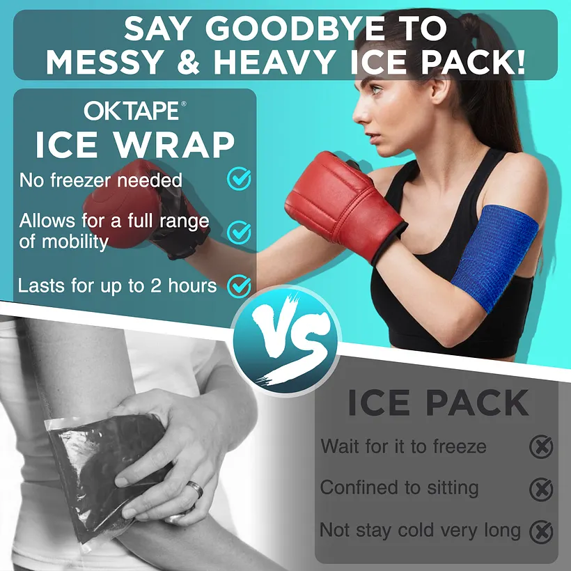 OK TAPE Ice Tape Bandage Wrap