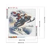 Diamond Painting-DIY Full Round Drill Flying Santa(40x40cm)