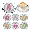 6pcs Easter DIY Diamond Painting Waterproof Coasters