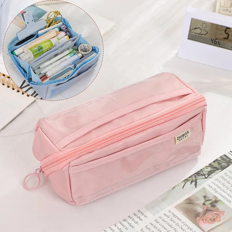 Journalsay 1 Pc 10 Layers Prism Large Capacity Pencil Case Stationery Bag
