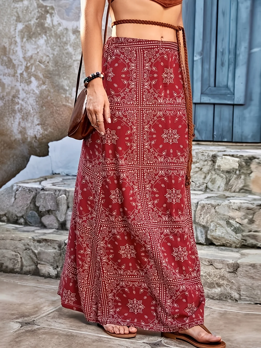 Summer New Fashionable Casual Ethnic Style Printed Women's Skirt | IFYHOME