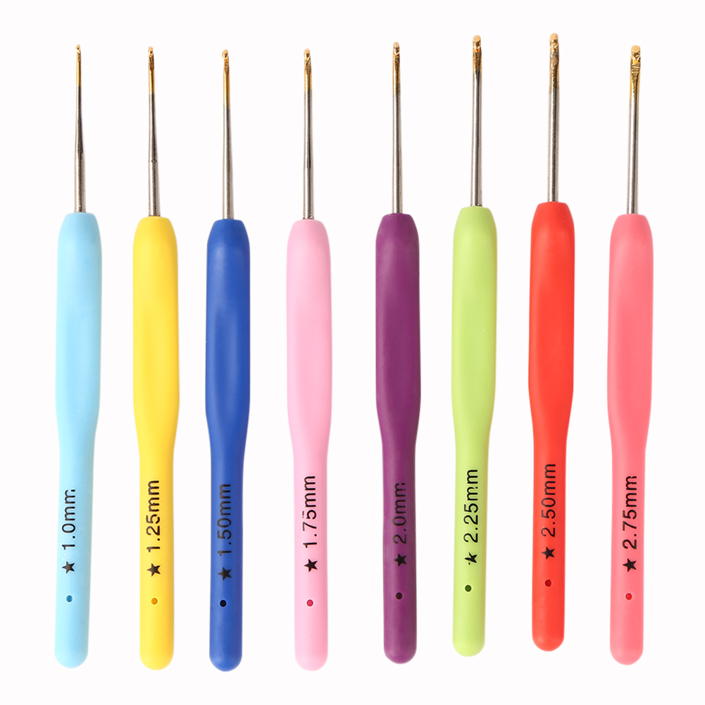 

8Pcs 1.0-2.75Mm Crochet Hooks Sweater Yarn Knitting Needles Set For Mom, 501 Original