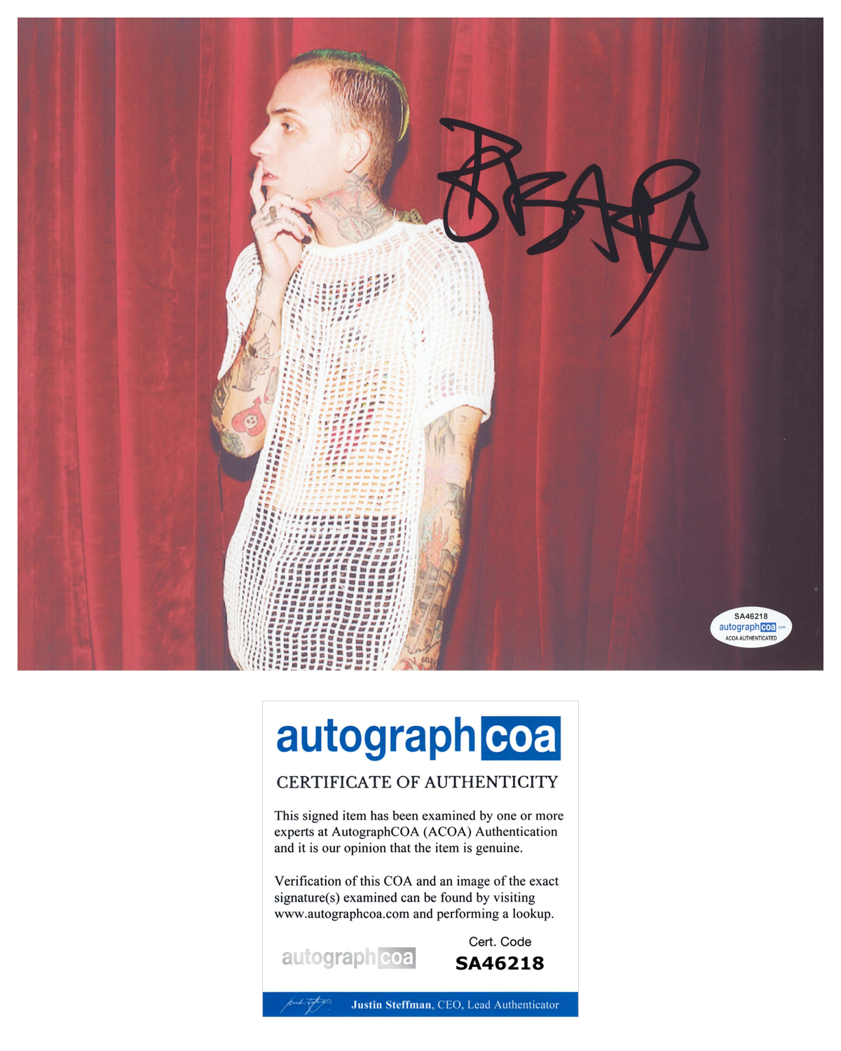 Blackbear Signed Autographed 8x10 Photo Poster painting Hip Hop Rapper ACOA COA