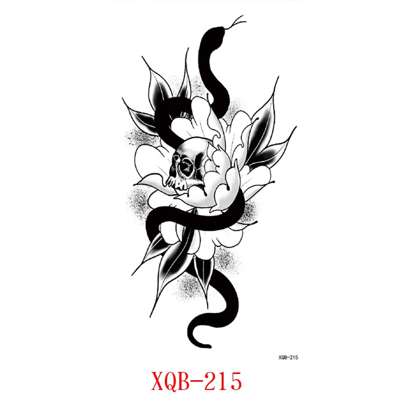 Sdrawing Flower Fake Tattoo Sticker for Women Birds Peony Temporary Tattoos DIY Water Transfer Tatoos Girls Tattoo for Men Sleeve