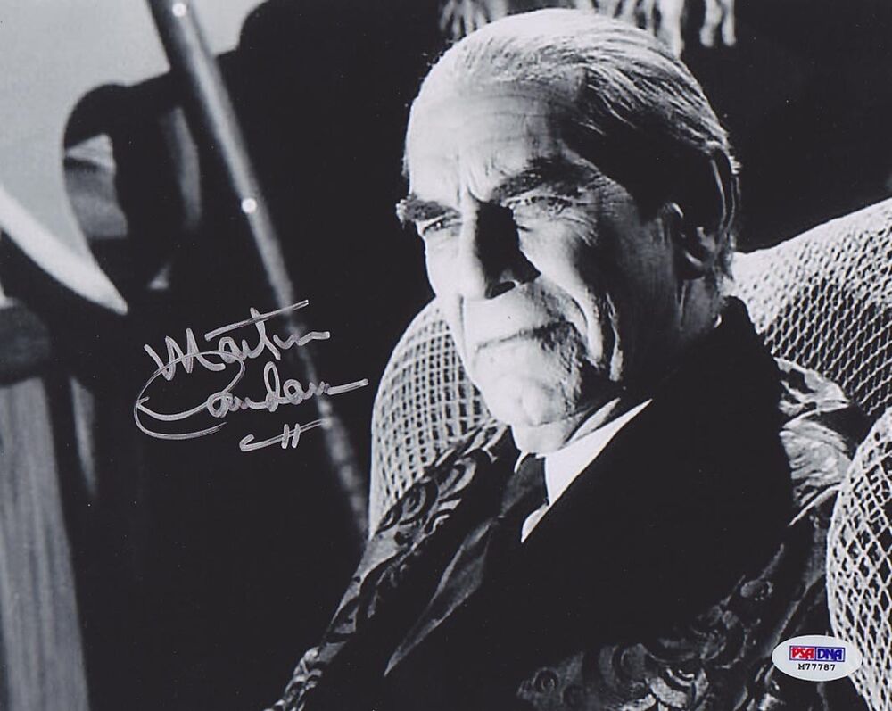 Martin Landau SIGNED 8x10 Photo Poster painting Bela Lugosi Ed Wood OSCAR PSA/DNA AUTOGRAPHED