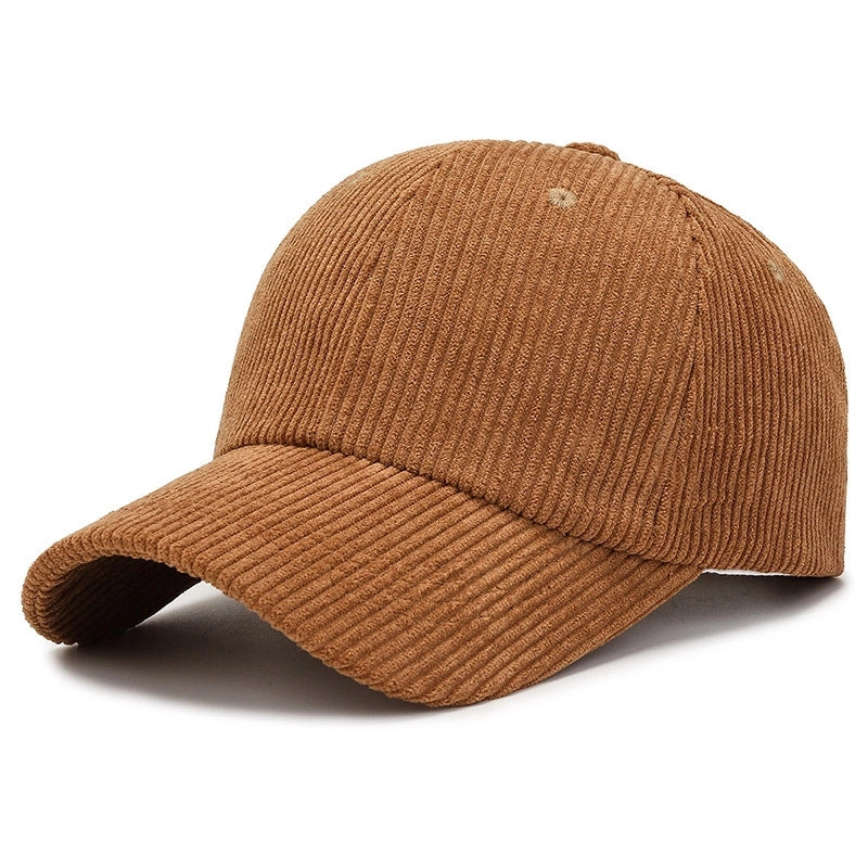 Corduroy Hat New Spring And Autumn Korean Baseball Cap Velvet Japanese And Korean Casual Cap Red Sunshade Hat