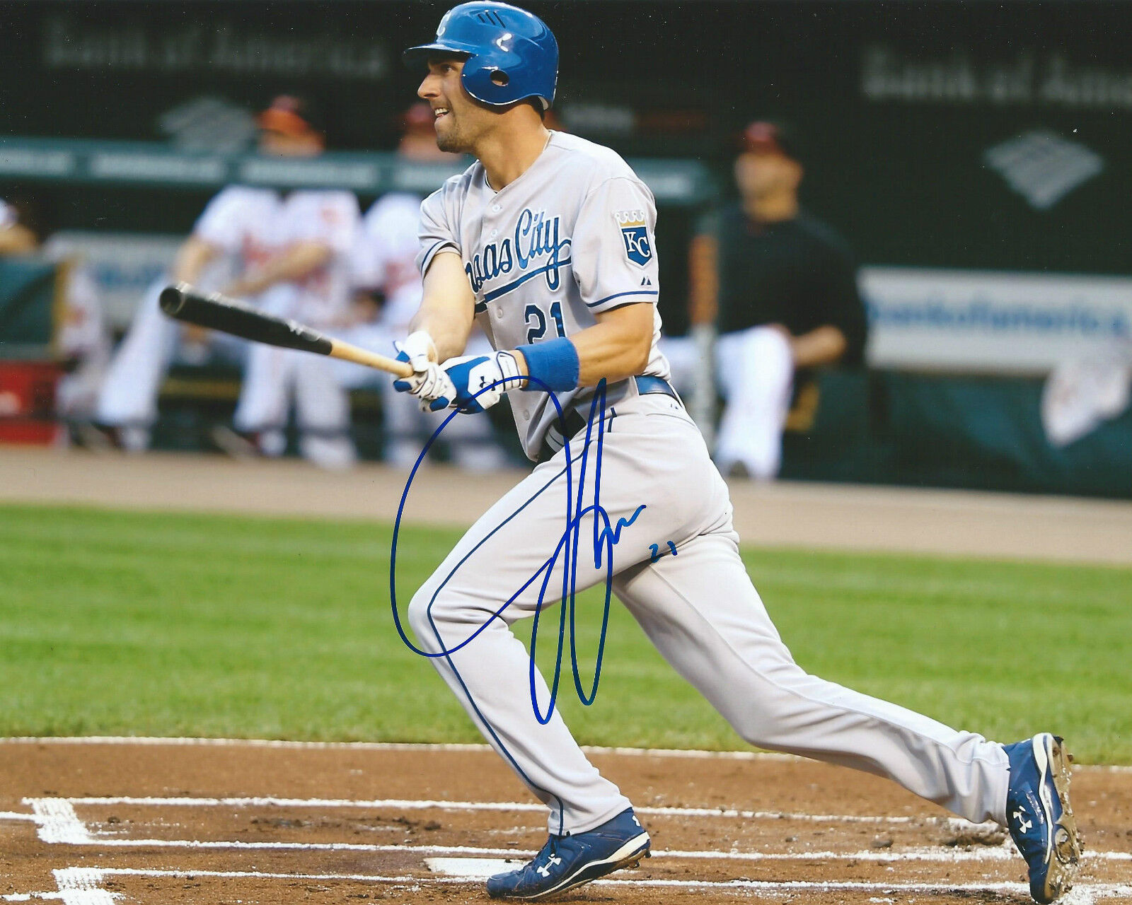 **GFA Kansas City Royals *JEFF FRANCOEUR* Signed 8x10 Photo Poster painting J7 COA**