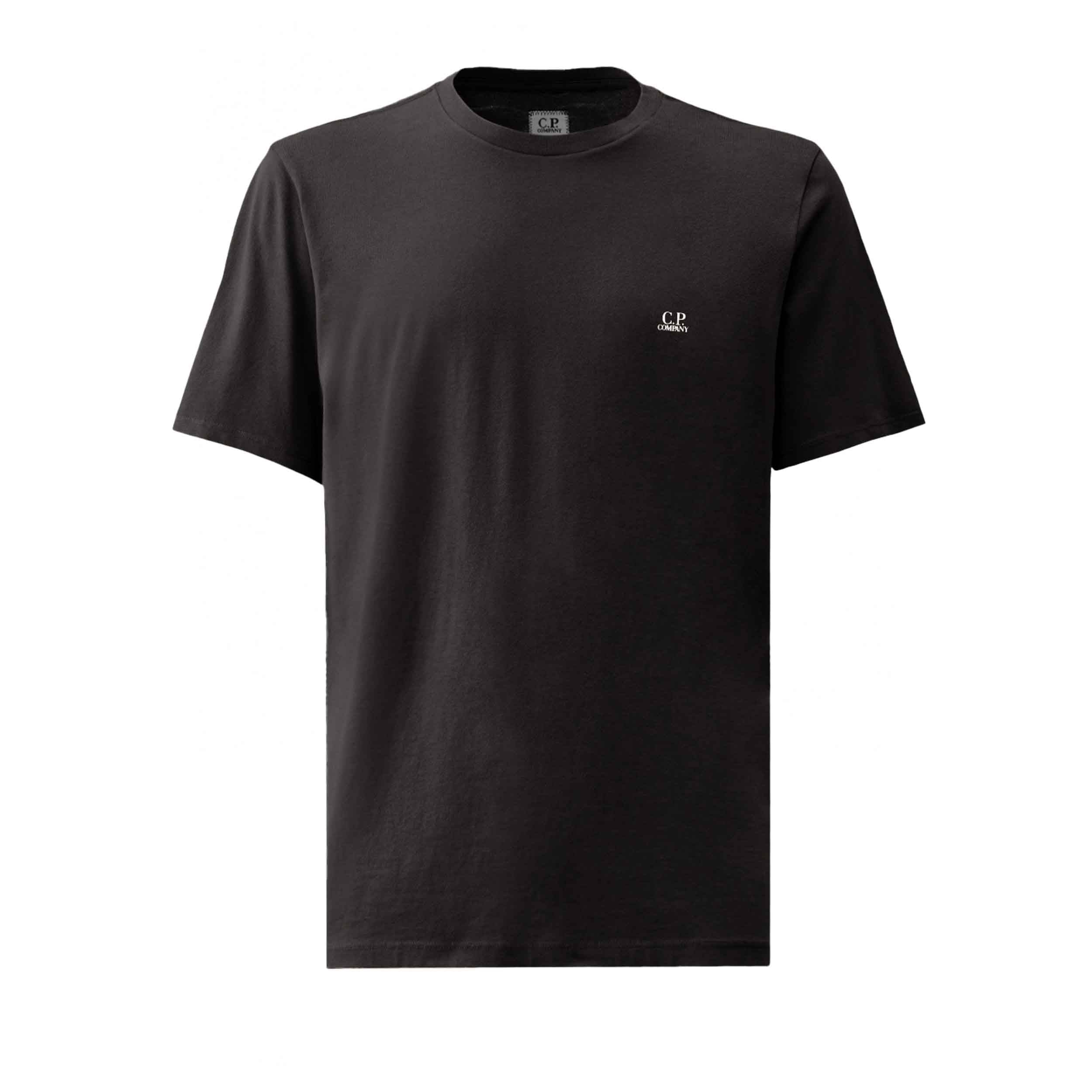C.P. Company Jersey Back Goggle T-shirt in Black