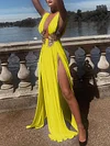 Sexy Plunging Empire Maxi Dress