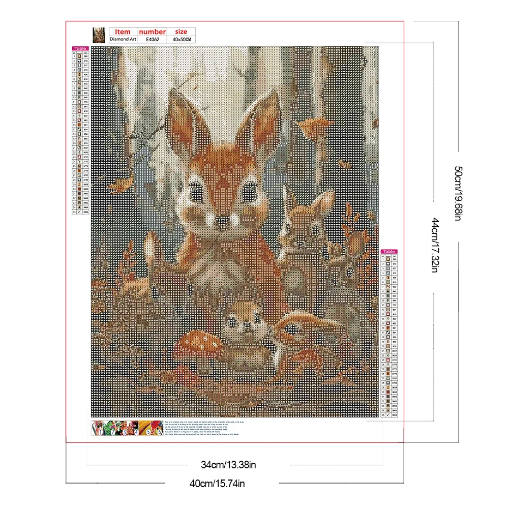 Diamond Painting - Full Round Drill - Rabbit(Canvas|40*50cm)