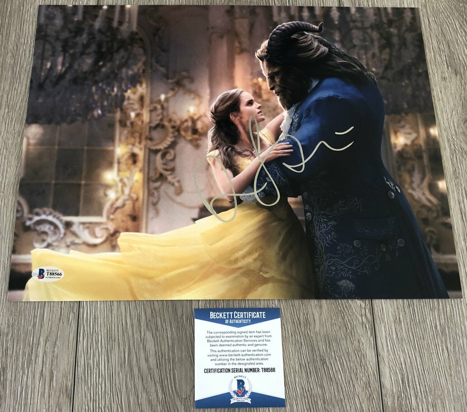 DAN STEVENS SIGNED AUTOGRAPH BEAUTY & AND THE BEAST 11x14 Photo Poster painting BAS BECKETT COA