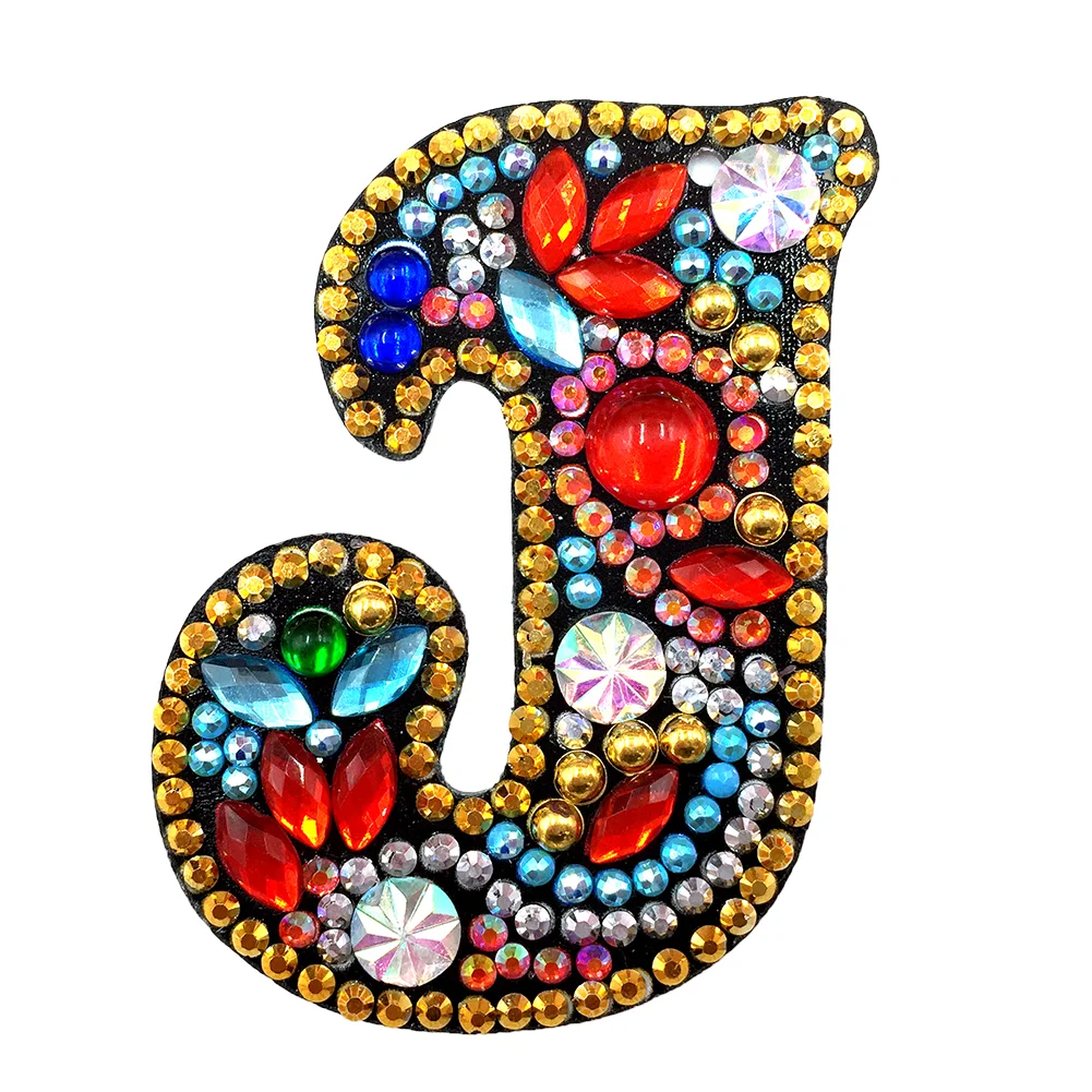 DIY Alphabet Key Chain Diamond Painting Letters Women Bag Keyring Pendant Gift(A-Z)
