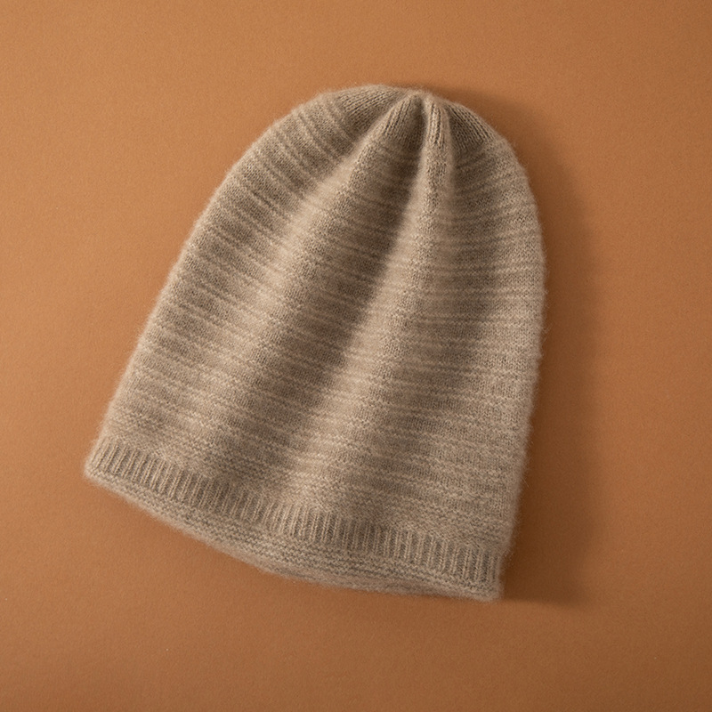 100% Cashmere Slouchy Beanie Thread Style REAL SILK LIFE