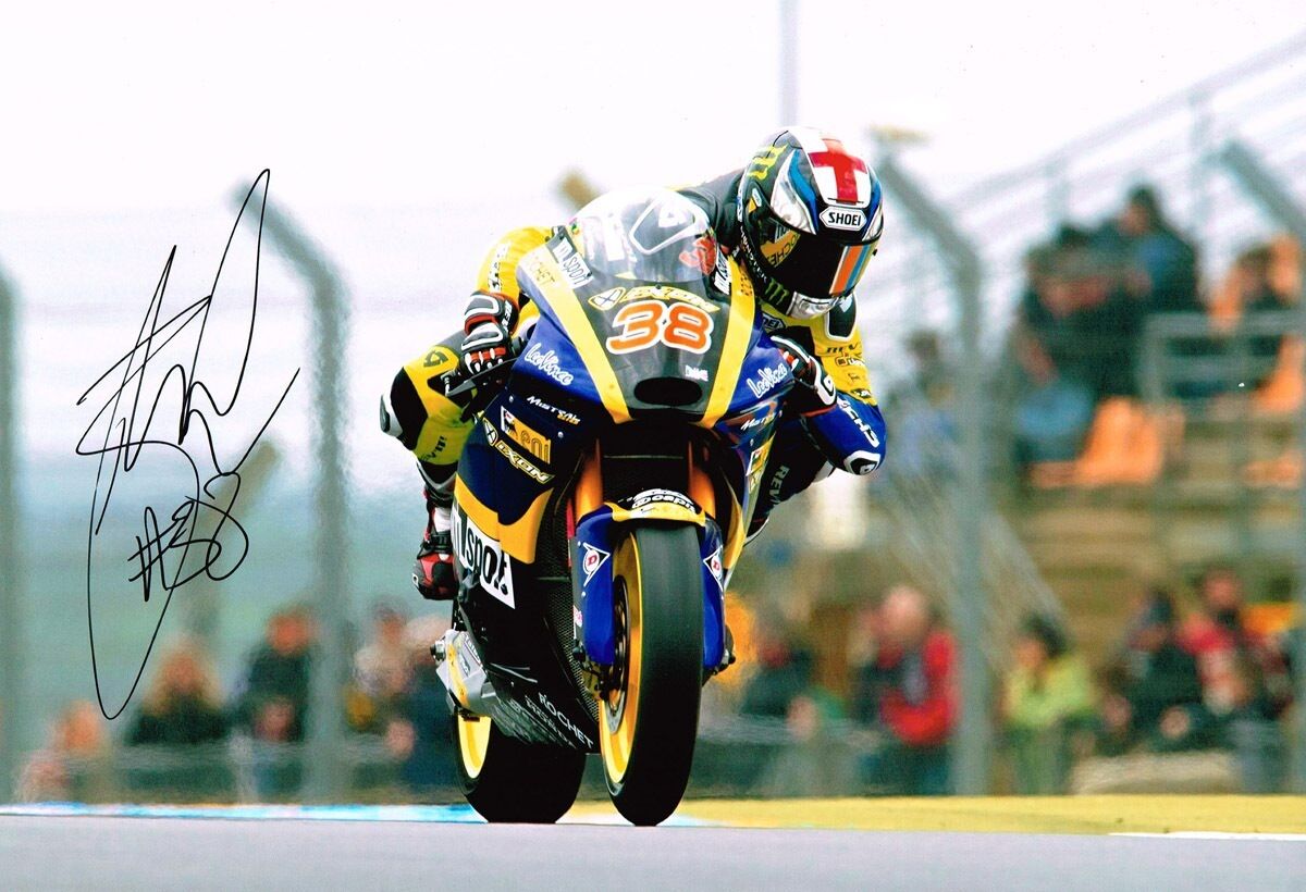 Bradley Smith HAND SIGNED British Moto2 Rider 12x8 Photo Poster painting AFTAL Autograph COA