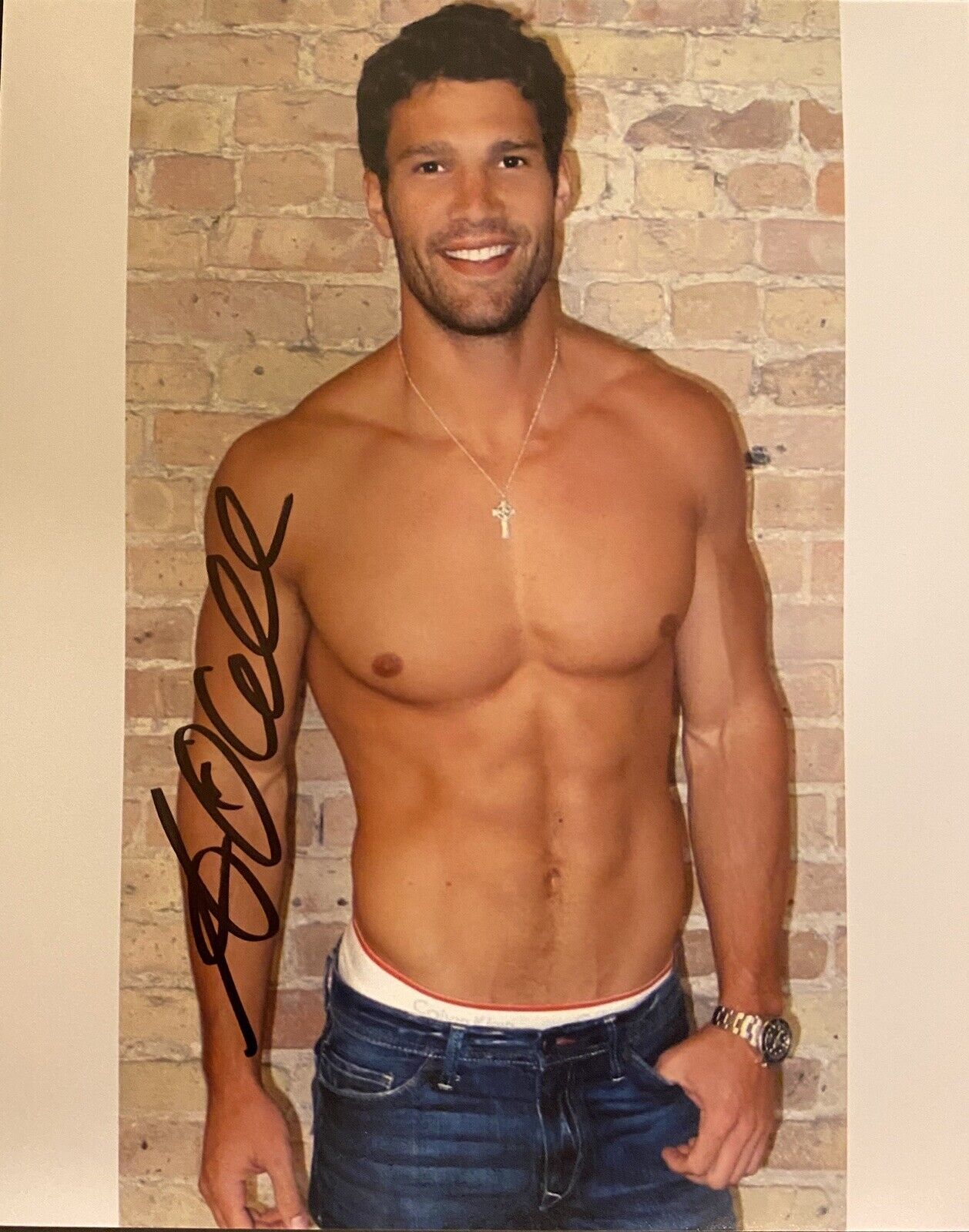 Aaron O'Connell Autograph Signed 8x10 Color Photo Poster painting Male Model Sexy