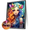 Diamond Painting -5D Full Round Drill Butterfly Fairy(40x50cm)