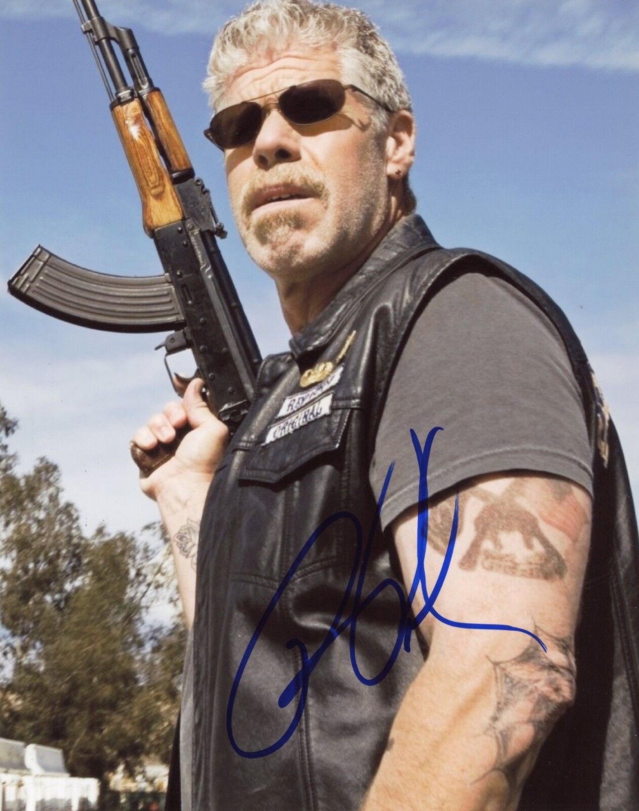 ~~ RON PERLMAN Authentic Hand-Signed CLAY - Sons of Anarchy