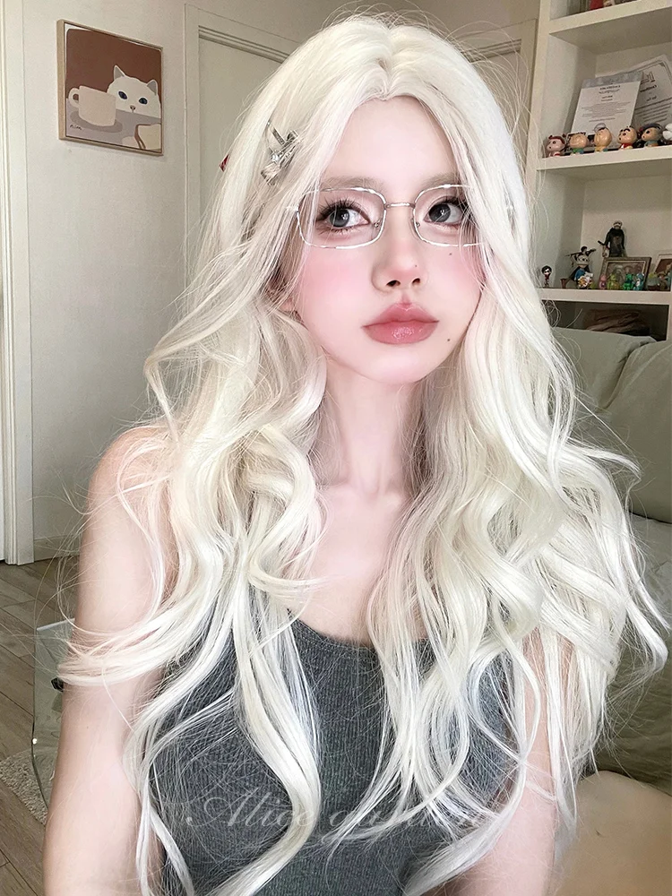Casual Series Ultra Light Blonde Long Wig ON977