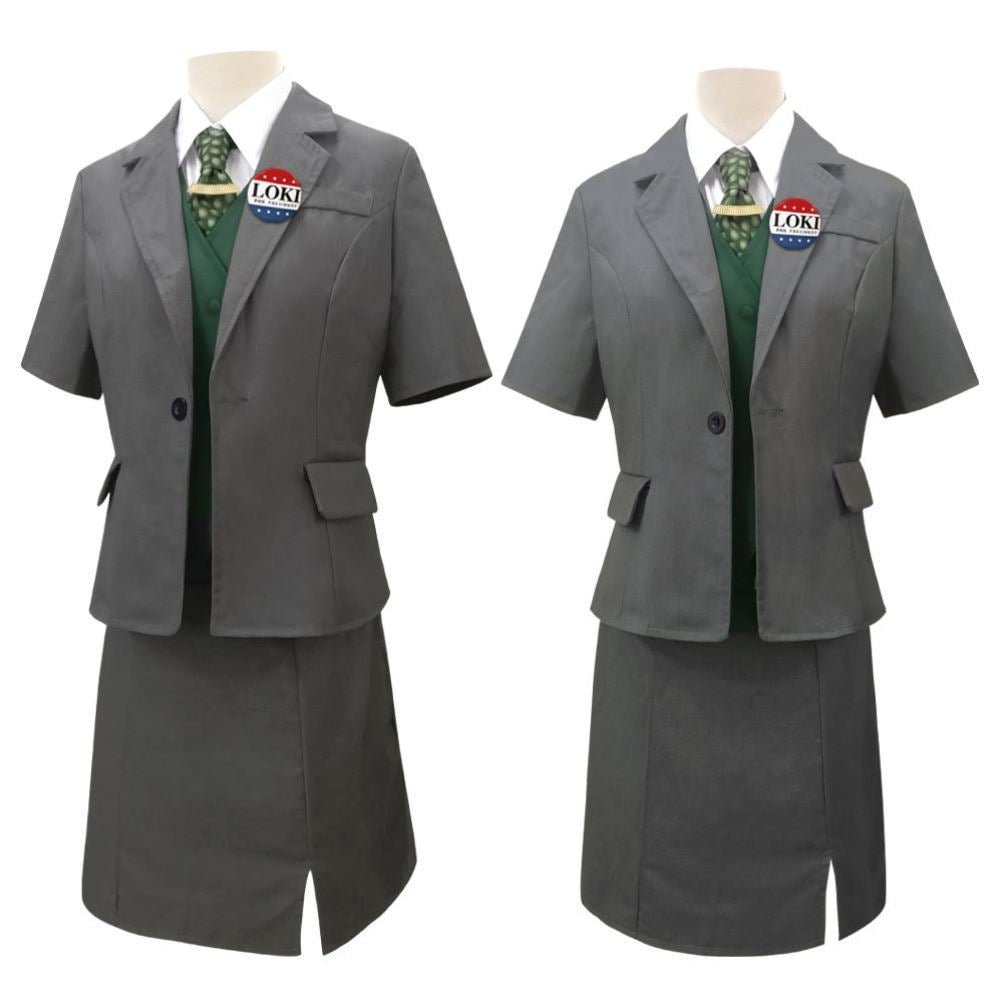 Marvel 2021 Loki Sylvie Lushton Lady Loki President Loki Halloween Cosplay Costume