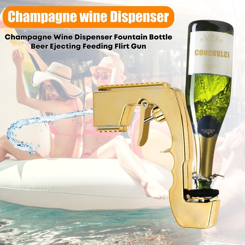 Bottle Cap Wine Stopper Foaming Beer Jet Champagne Wine Dispenser Bottle Beer Ejector Champagne Gun Beer Spray Gun Bar Tools