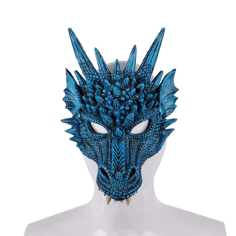 3D Dragon Mask Halloween Horror Headwear-elleschic