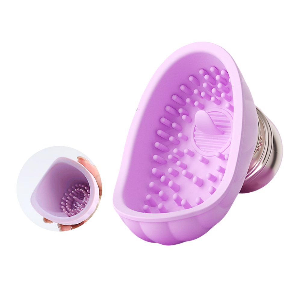 Wireless Remote Control Vibrating Clit & Breast Massager - Rose Toy