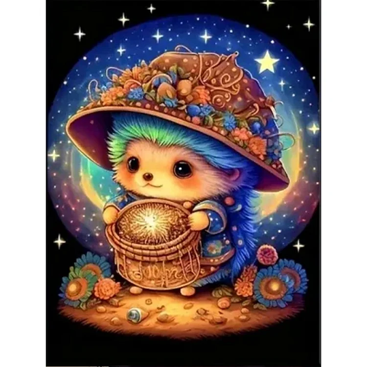 Hedgehog 30*40CM (Canvas) Full Round Drill Diamond Painting gbfke