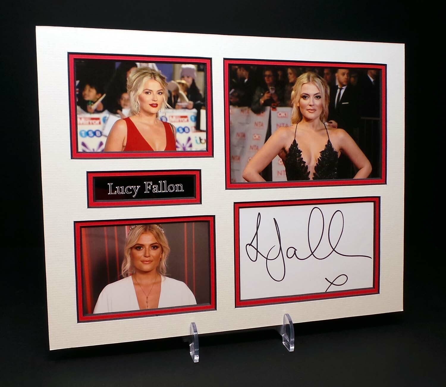 Lucy FALLON Signed Mounted SEXY Photo Poster painting Display AFTAL RD COA Bethany PLATT Corrie