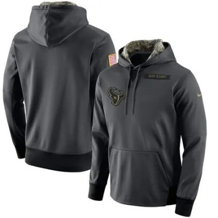 Men's Houston Texans  Anthracite Salute to Service Player Performance Hoodie