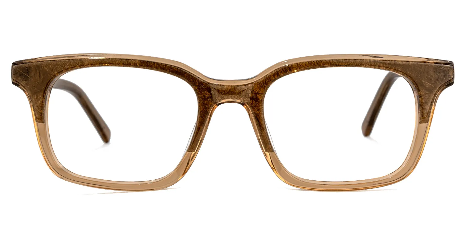 Jonathan Braun Rechteckig Brille Braun