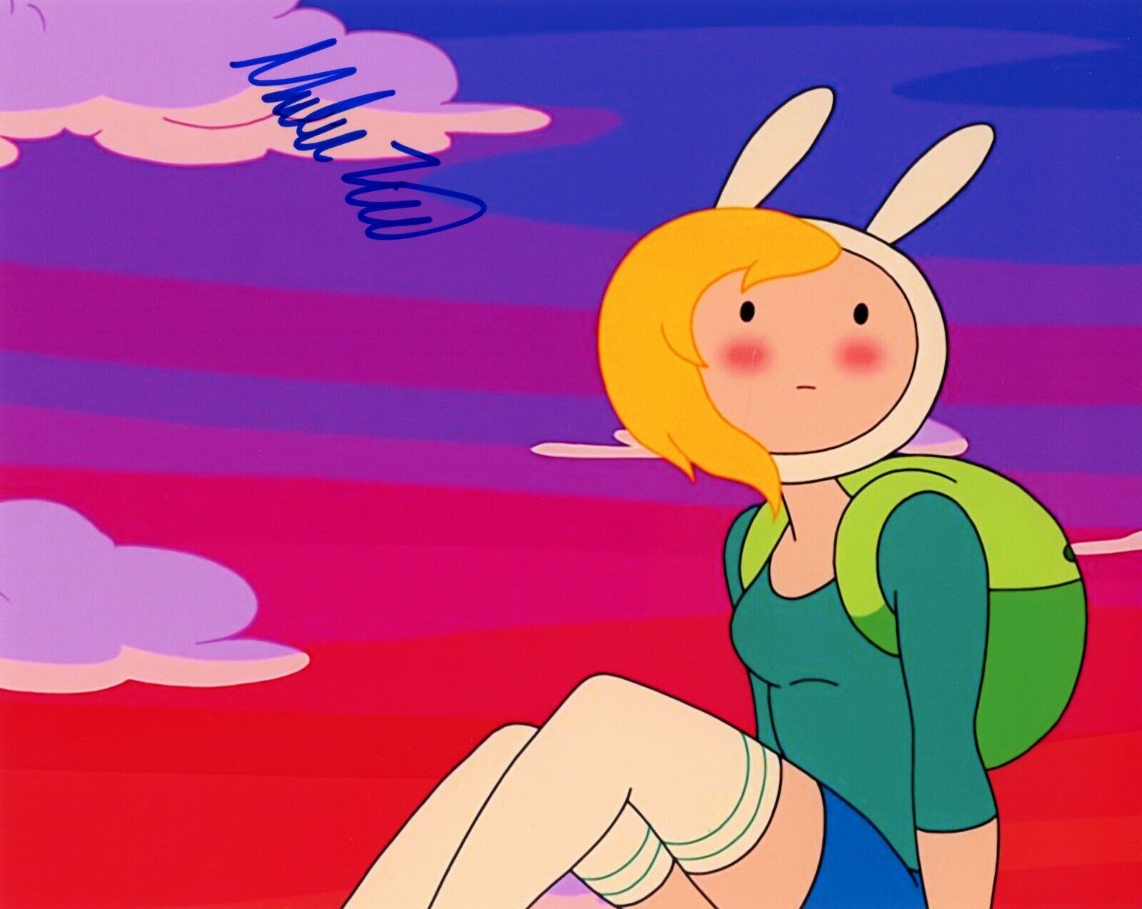 ~~ MADELEINE MARTIN Authentic Hand-Signed Fionna - Adventure Time