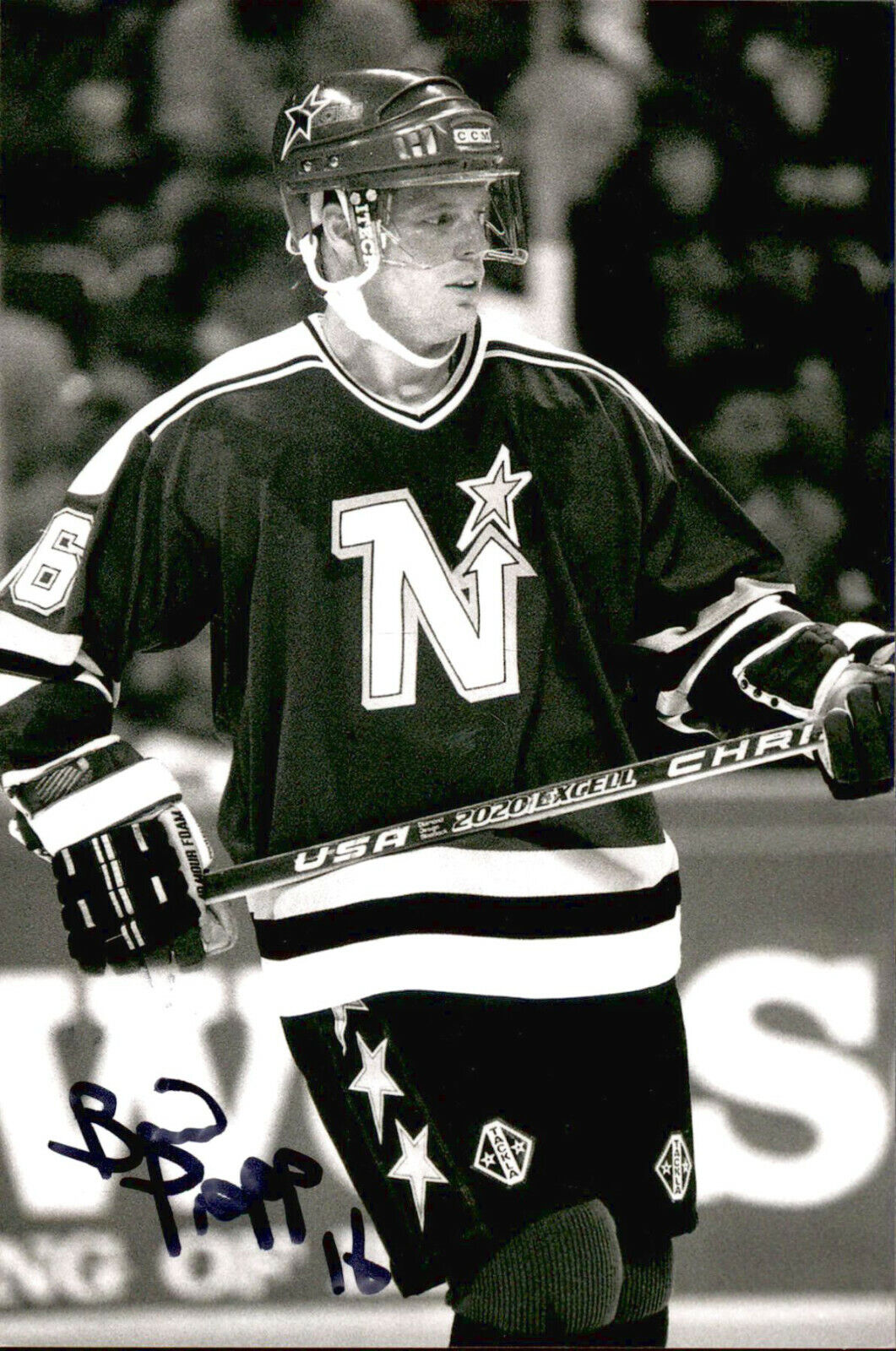 Brian Propp SIGNED autographed 4x6 Photo Poster painting MINNESOTA NORTH STARS #2