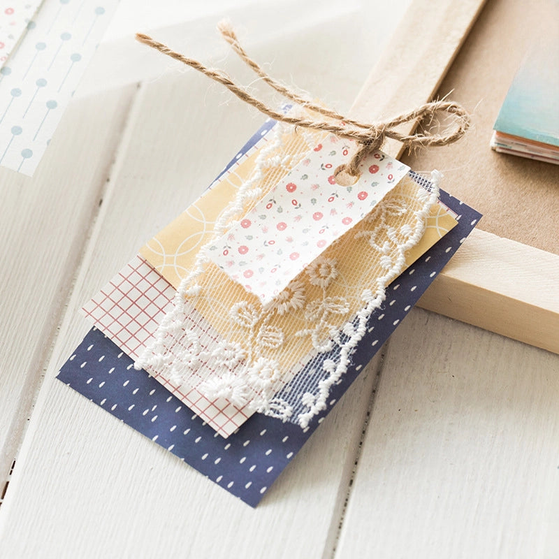 Yan Ji Material Paper Sweet Supply Series Korean Light Retro Hand Account Decoration Backing Paper 50 Into 10