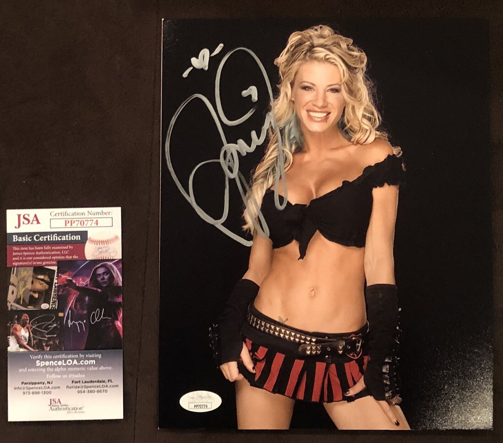 Ashley Massaro Signed 8x10 Photo Poster painting AUTOGRAPH Wrestling WWE Playboy Model JSA Rare