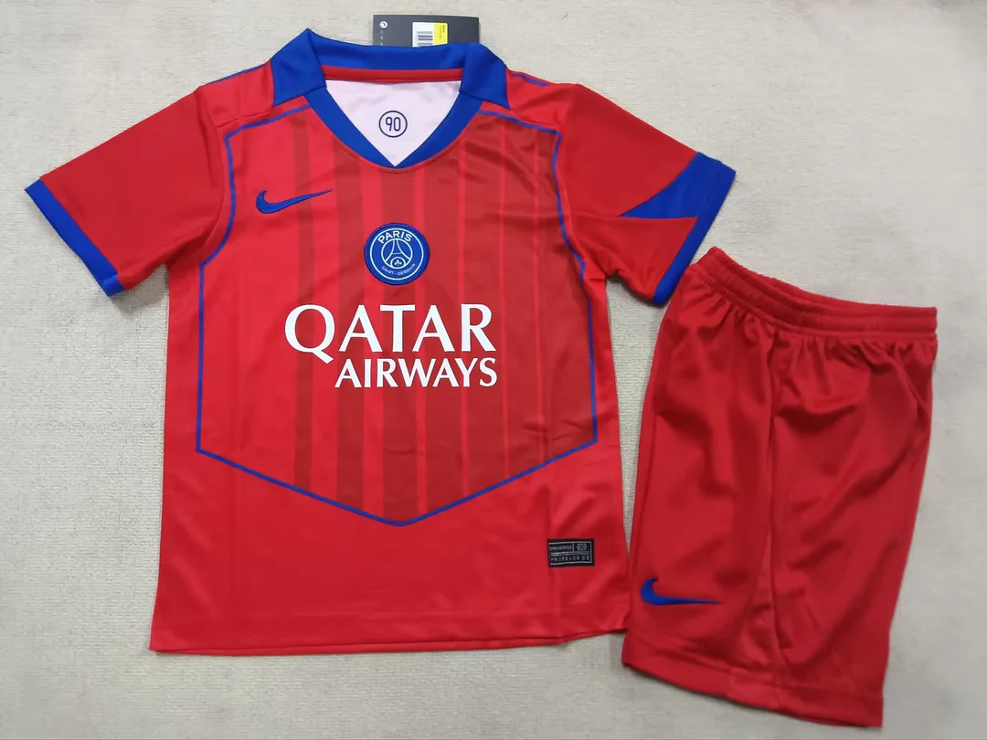 25/26 PSG Paris Saint Germain Third Away Kids Kit Football jersey
