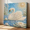 DIY Pearl Painting - Handmade Self - Adhesive Pearls - Swan