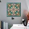 Sanftrosa Blumen-Mandala-Kunst speziell geformte 5D-DIY-Teilbohrer-Diamanten-Punkte, Edelstein-Kunst-Kits mit Rahmen, Diamanten-Gem&auml;lde, Edelstein-Kun