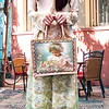 DIY Diamond Painting Girl Linen Waterproof Handbag Shopping Storage Bag Totes Kit