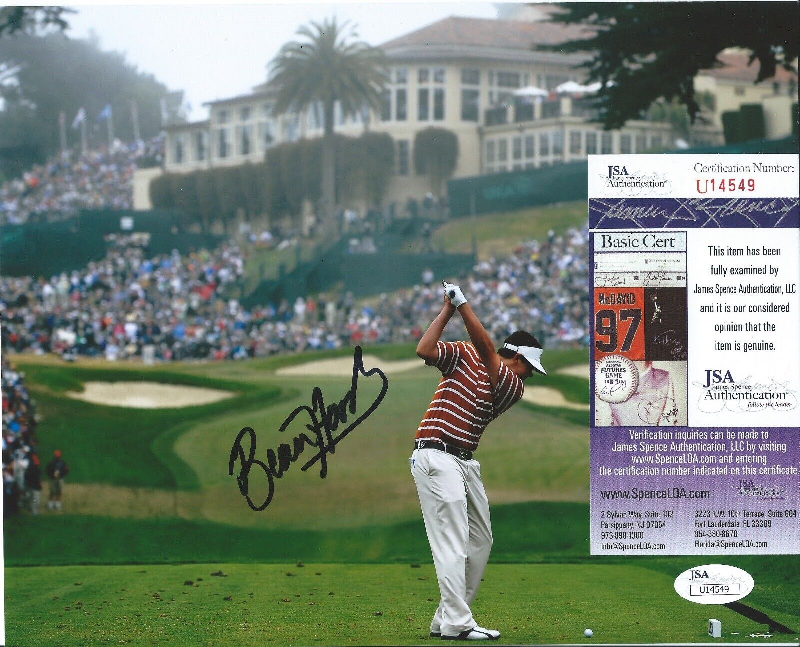 BEAU HOSSLER Signed Autographed 8x10 Photo Poster painting PGA Open Masters Golf Texas JSA COA 4