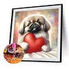 Diamond Painting -DIY Round Drill Love Puppy(40x40cm)