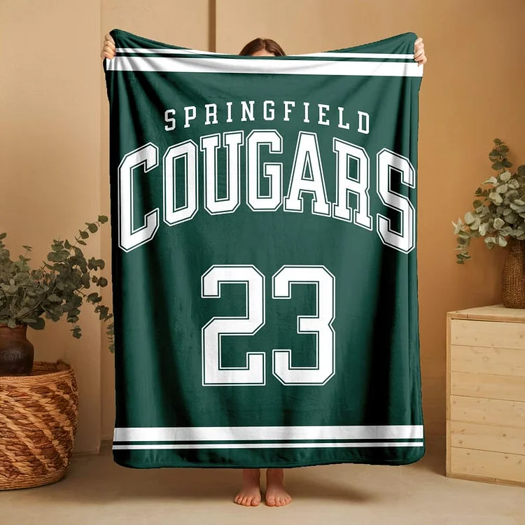 Custom Team Blanket, School Sport Team Logo Personalized Blanket, College Dorm Fleece, Personal Team Gift, Senior Night Graduation Gift