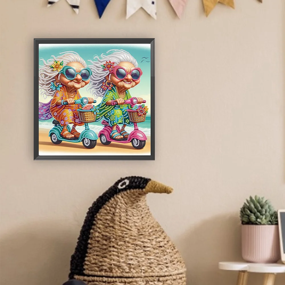 Diamond Painting - Partial Special Shaped Drill - Grandma(Canvas|30*30cm)
