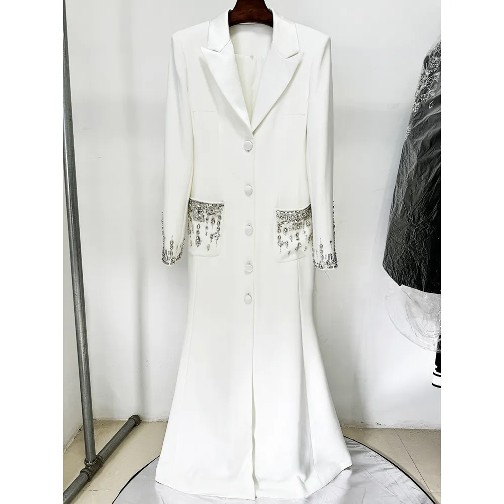 Nigikala Nigikala Star Fashion Heavy Industry Nails And Studded Suit Dress Dress Fishtail Dress