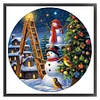 >SALE<Full Embroidery Eco-cotton Thread 11CT Printed Xmas Snowman Cross Stitch 40x40cm