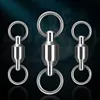 50pcs Ball Bearing Swivels Stainless Steel Fishing Connector Fishing Accessories
