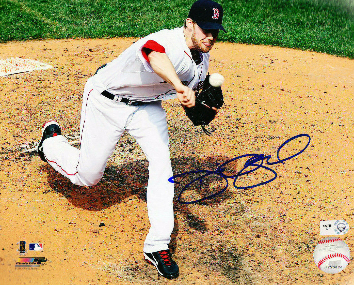 DANIEL BARD AUTOGRAPH SIGNED 8X10 Photo Poster painting COA BOSTON RED SOX MLB