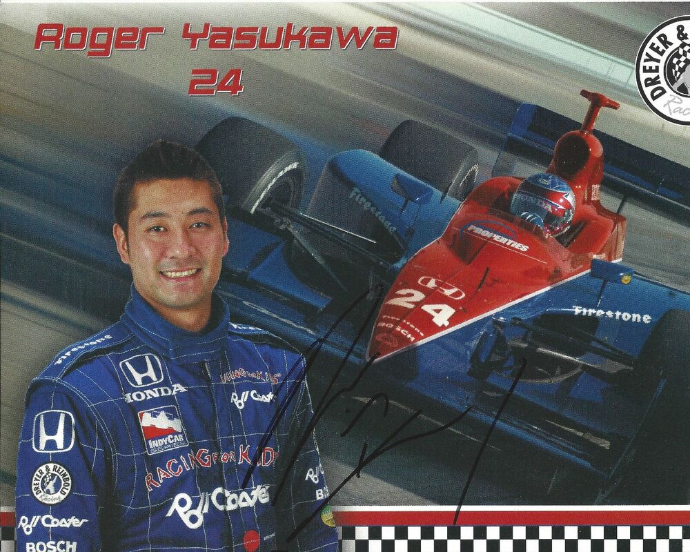 Roger Yasukawa Autographed 8x10 Formula One 24 Promo  A841