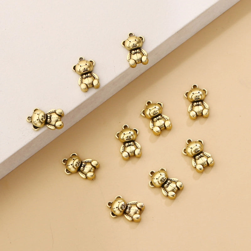 1 Piece 10 * 15mm 304 Stainless Steel Shell Bear Polished Pendant Jewelry Accessories